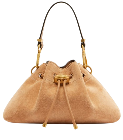 CINCH SMALL IMA #TOFFEE/GOLD JIMMY CHOO