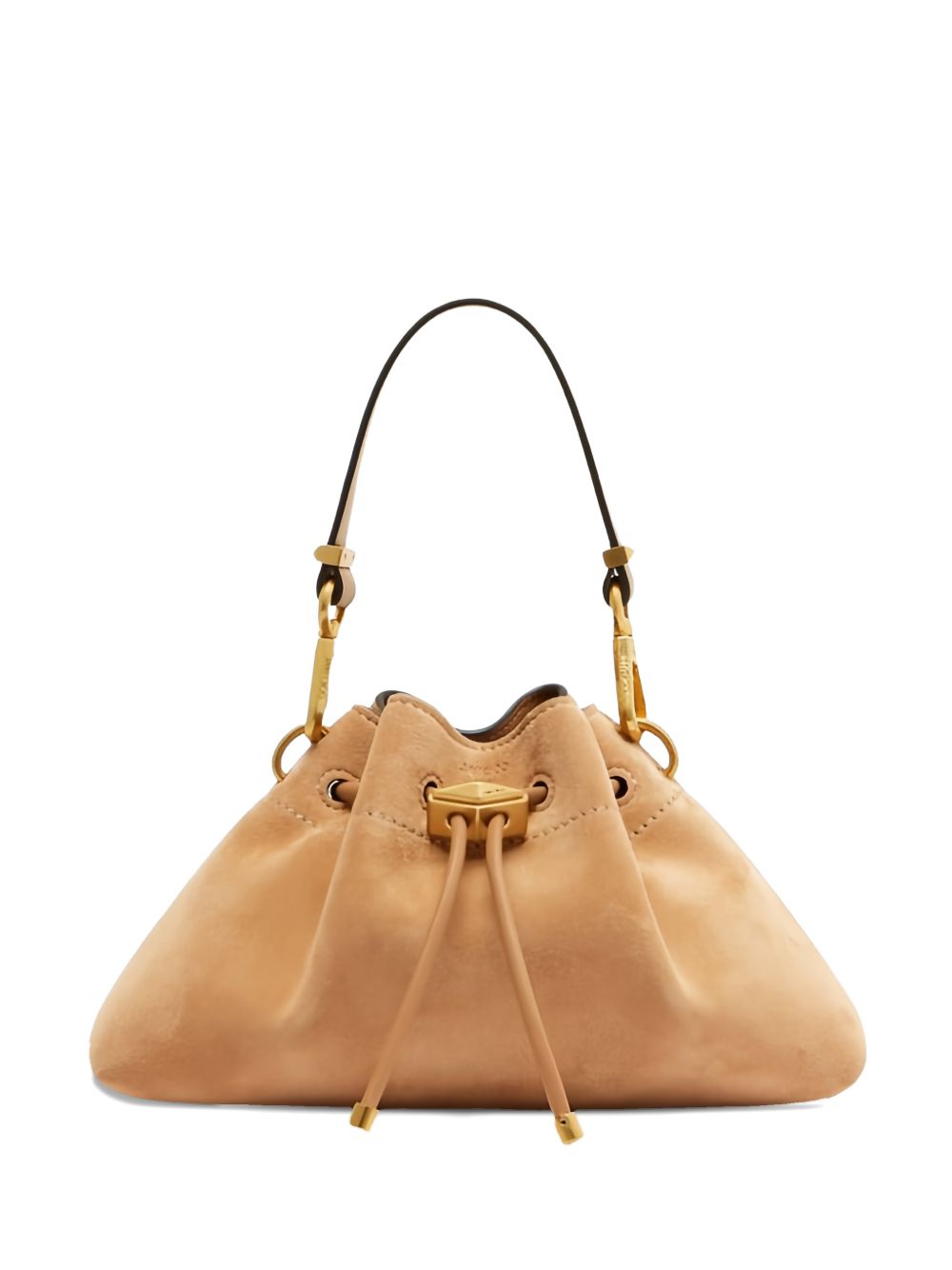 CINCH SMALL IMA #TOFFEE/GOLD JIMMY CHOO