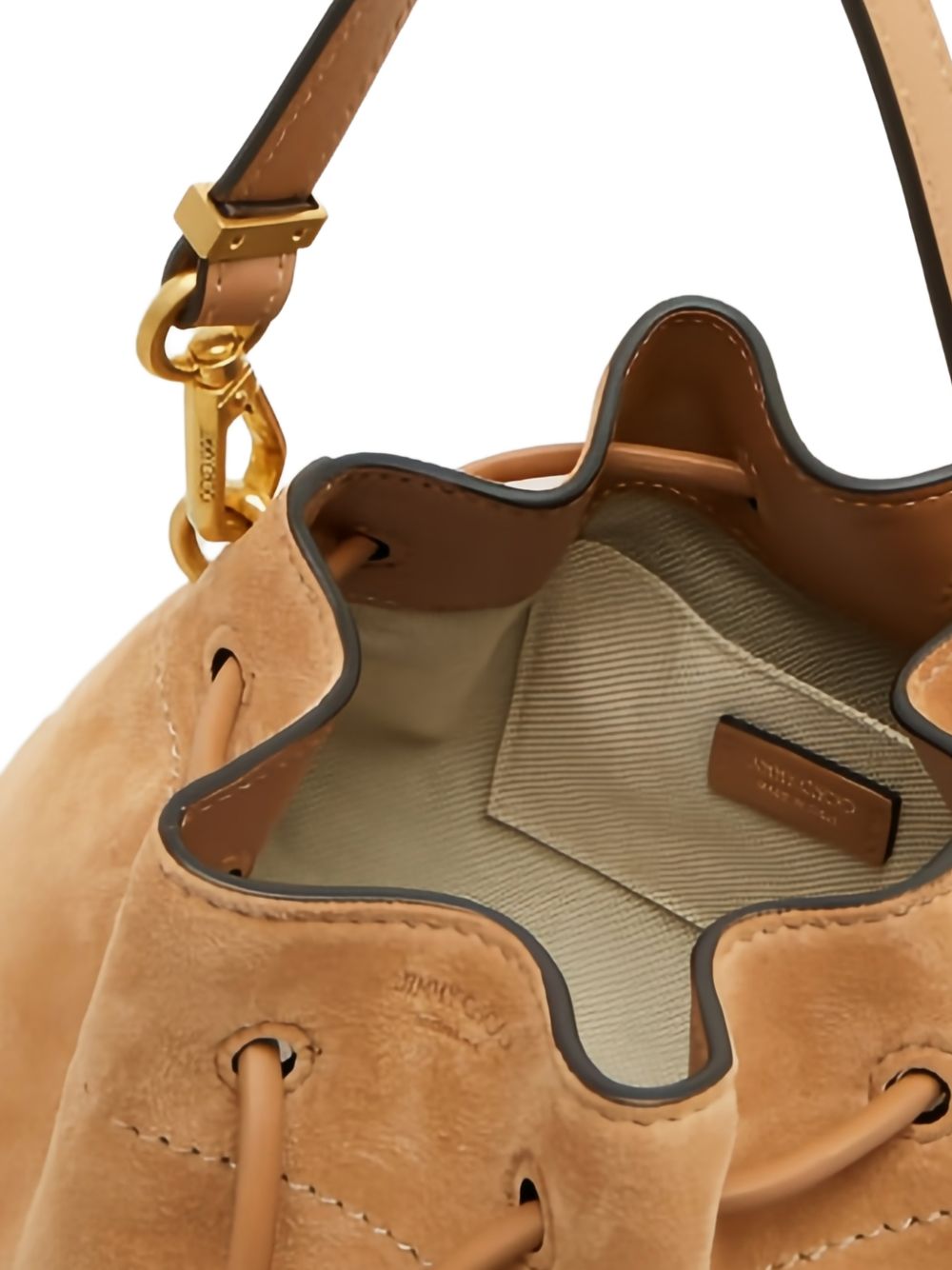 CINCH SMALL IMA #TOFFEE/GOLD JIMMY CHOO