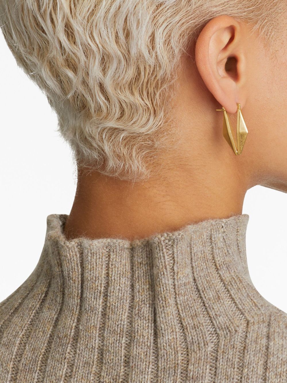 DIAMOND CHN EARRING MFQ #GOLD JIMMY CHOO
