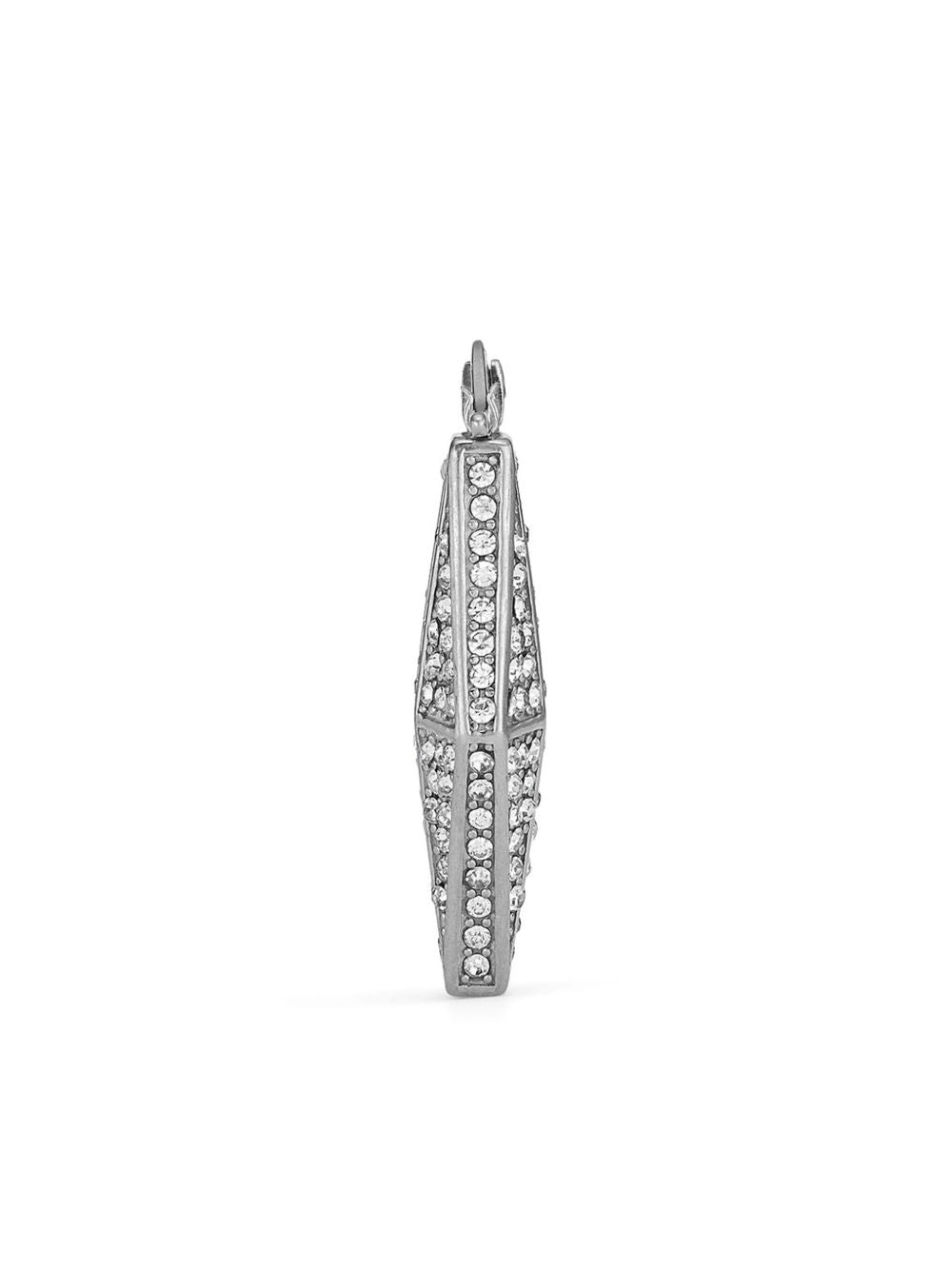 DIAMOND CHN EARRING MHD #SILVER/CRYSTAL JIMMY CHOO