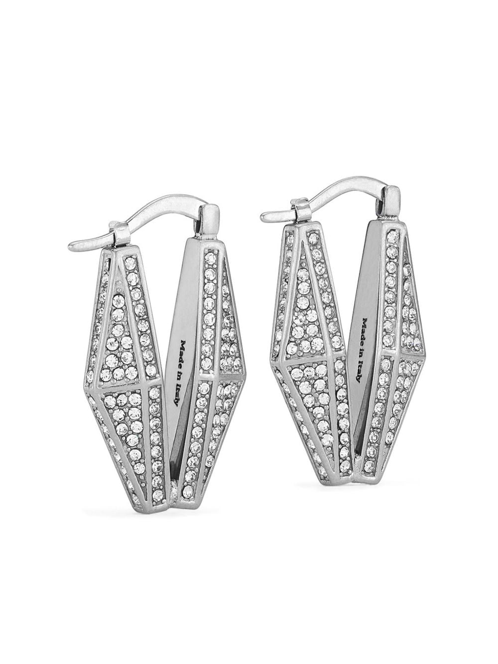 DIAMOND CHN EARRING MHD #SILVER/CRYSTAL JIMMY CHOO