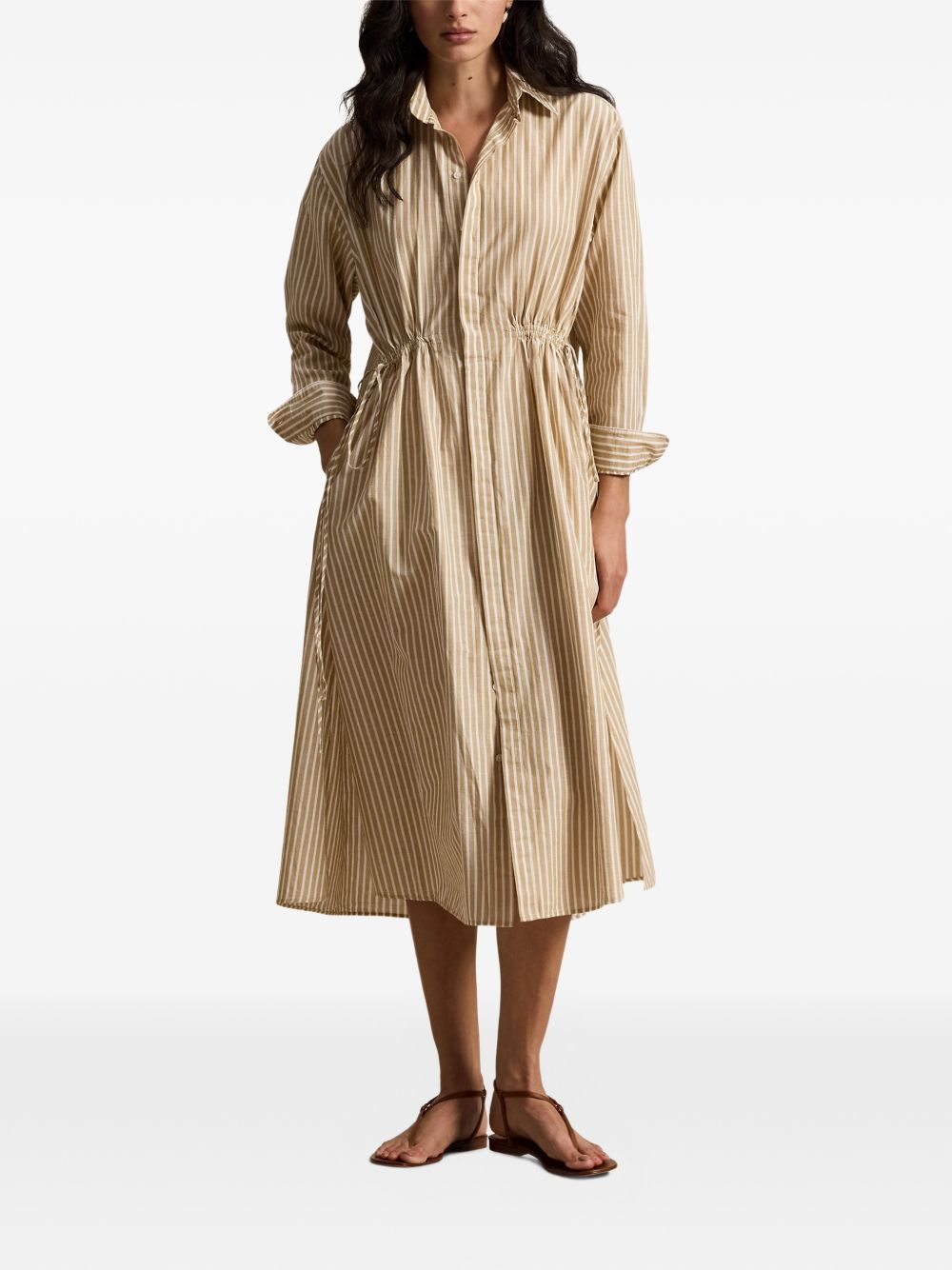 211A96364002 #CAMEL/WHITE RALPH LAUREN