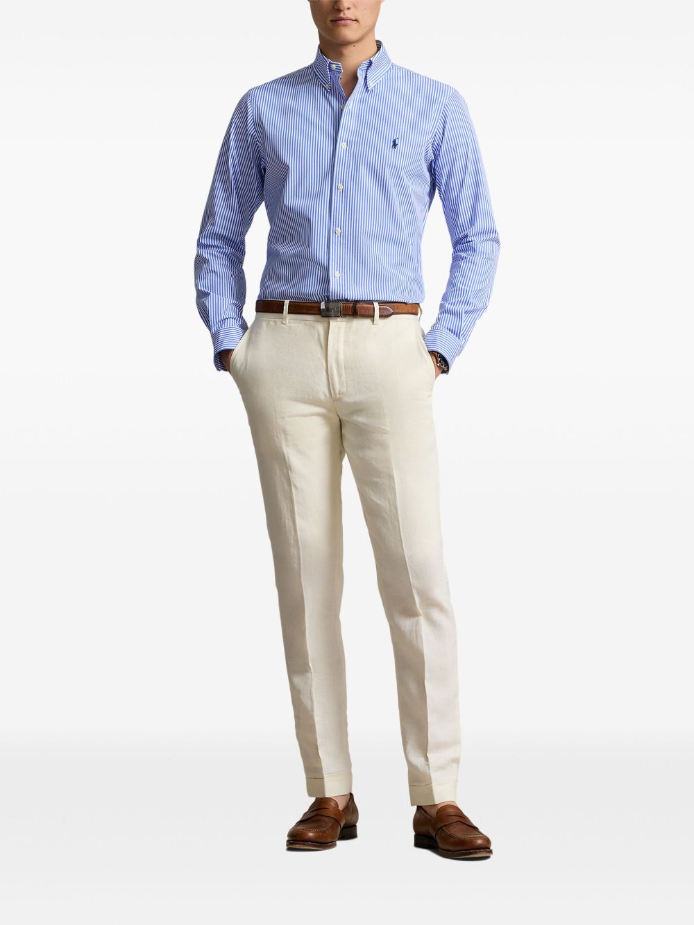 710929346001 #4655H LIGHT BLUE/WHITE RALPH LAUREN