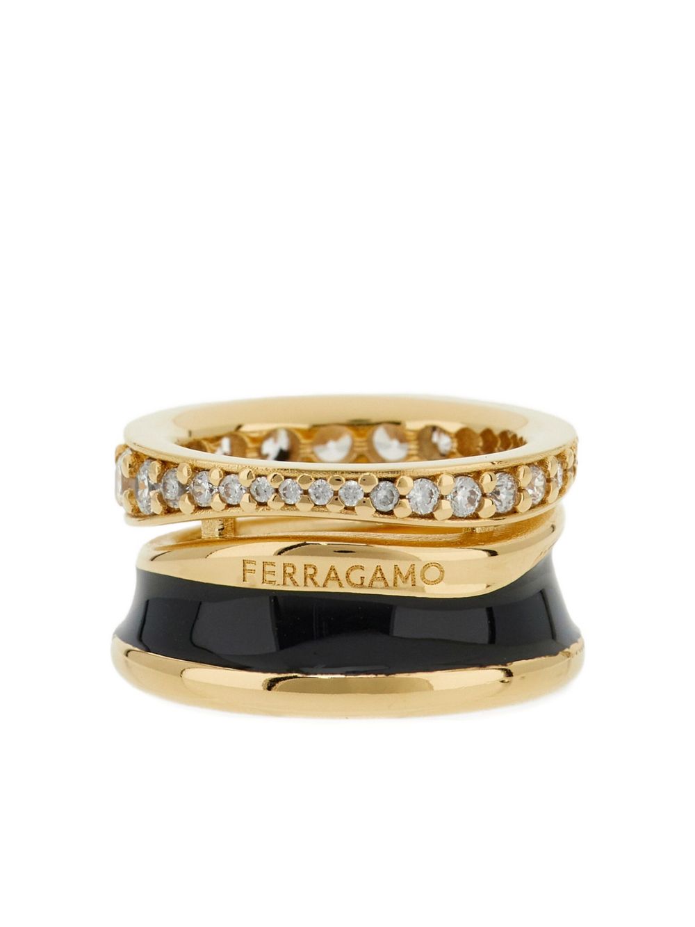 760925 790647ORO/BLACK/CRYSTAL SALVATORE FERRAGAMO