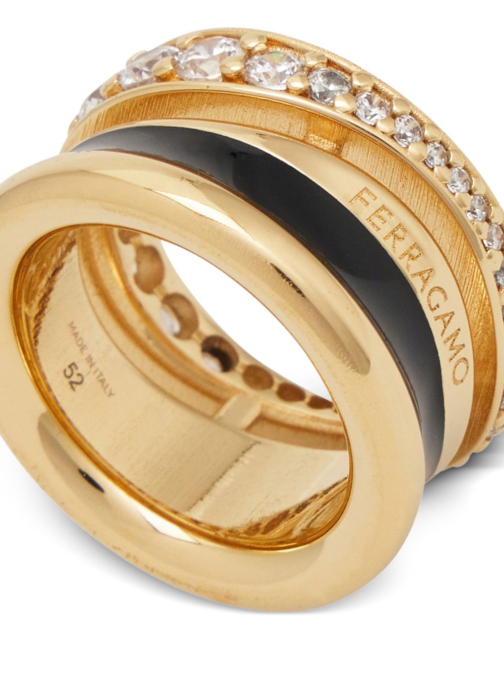 760925 790651ORO/BLACK/CRYSTAL SALVATORE FERRAGAMO