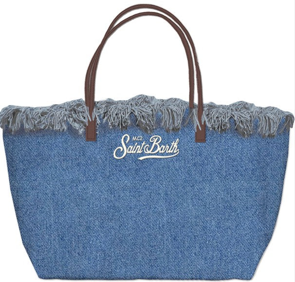 CITYBAGFRINGE 00436LDENIM EMB SAINT BARTH