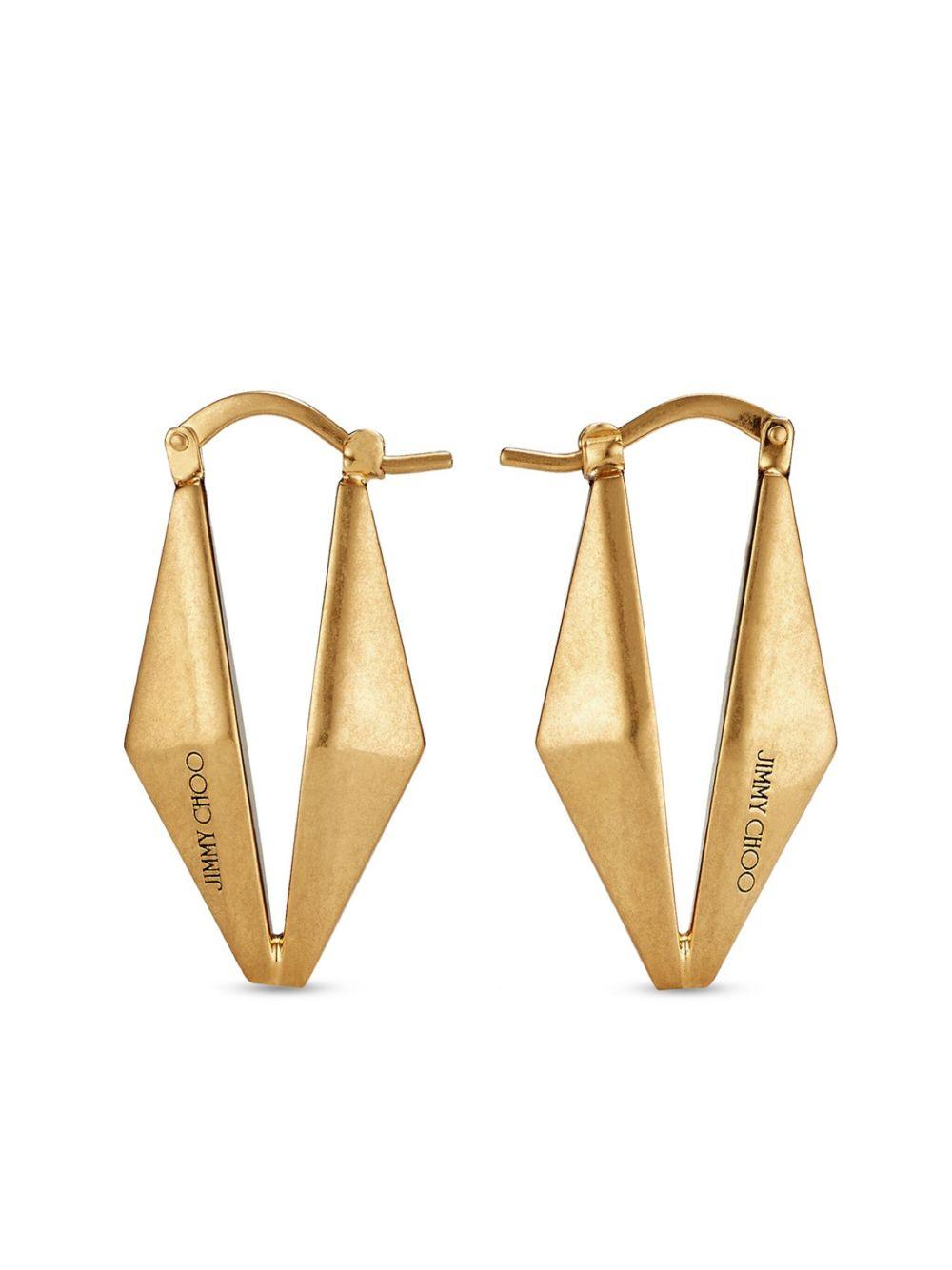 DIAMOND CHN EARRING MFQ #GOLD JIMMY CHOO