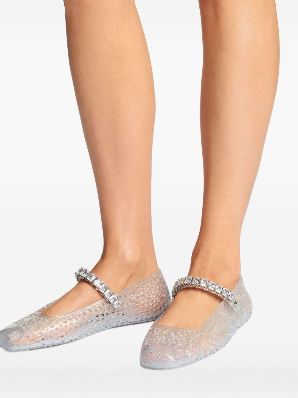 THE JELLY NTXCLEAR/SILVER/CRYSTAL JIMMY CHOO