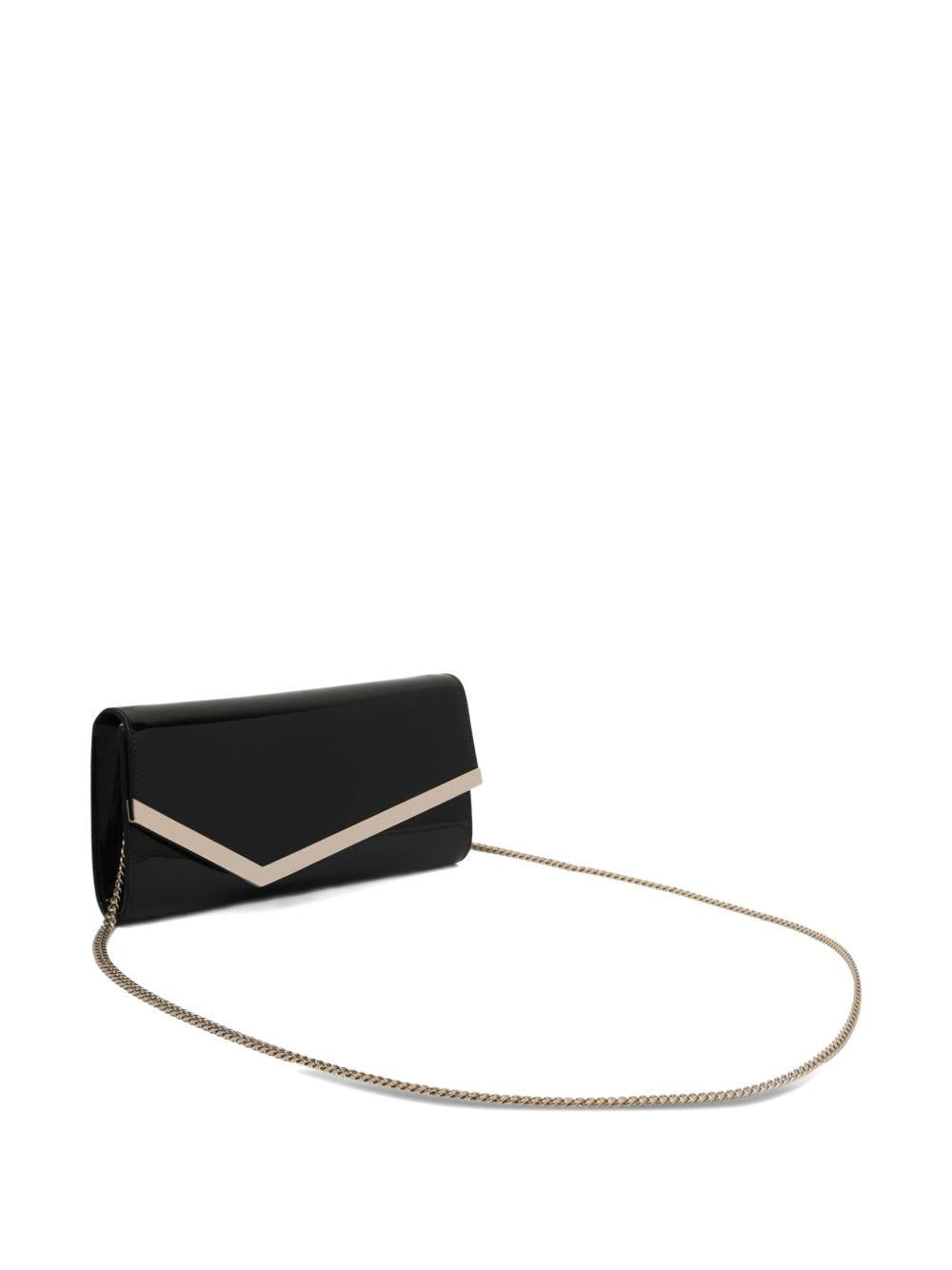 EMMIE PATBLACK/LIGHTGOLD JIMMY CHOO
