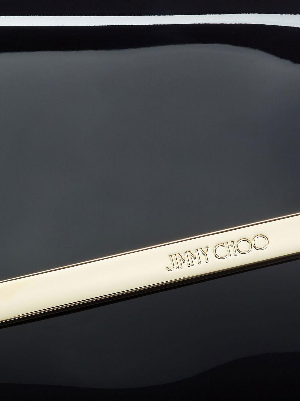 EMMIE PAT #BLACK/LIGHT GOLD JIMMY CHOO