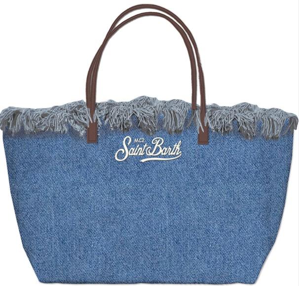 CITYBAGFRINGE 00436LDENIM EMB SAINT BARTH