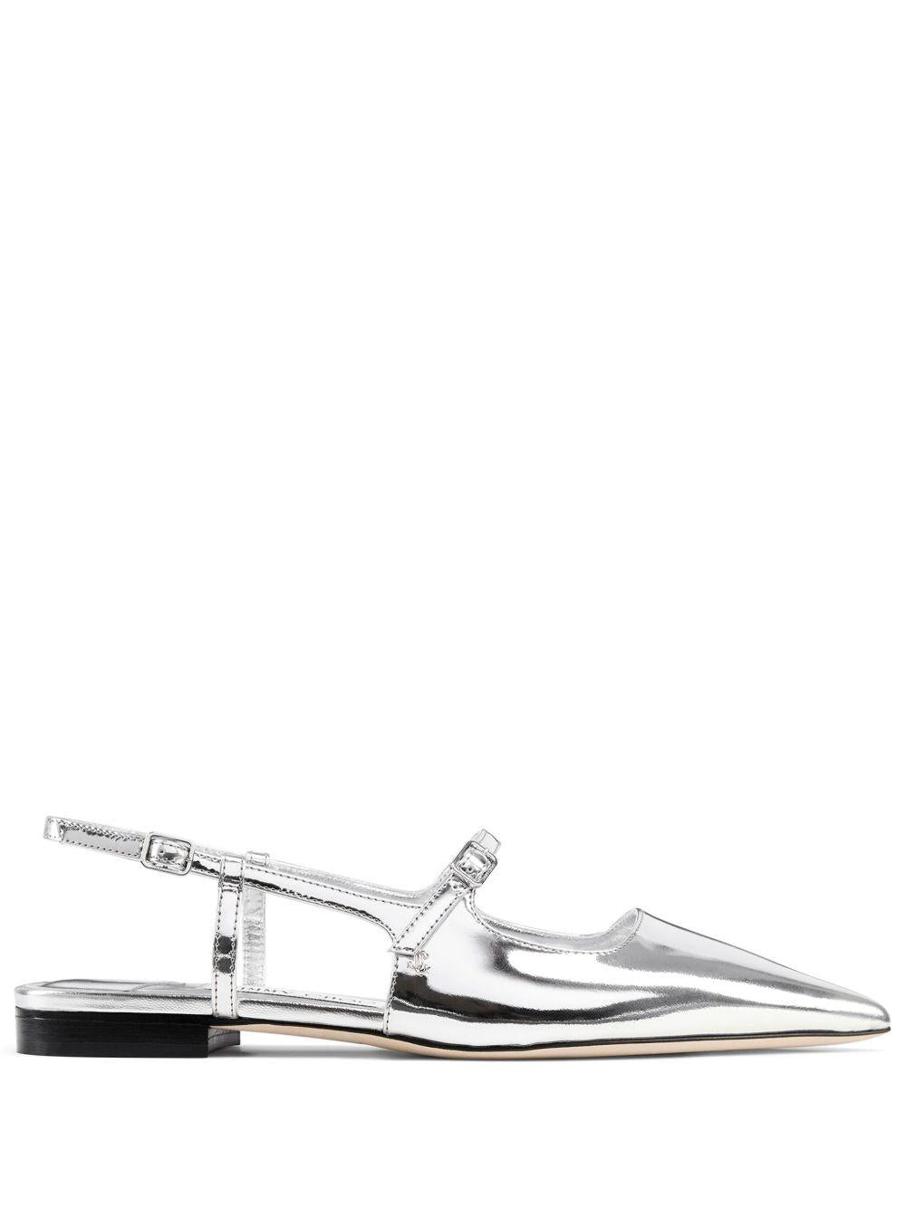 JIMMY CHOO DIDI FLAT QUI#SILVER