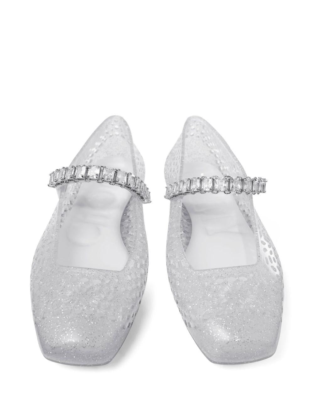 THE JELLY NTXCLEAR/SILVER/CRYSTAL JIMMY CHOO