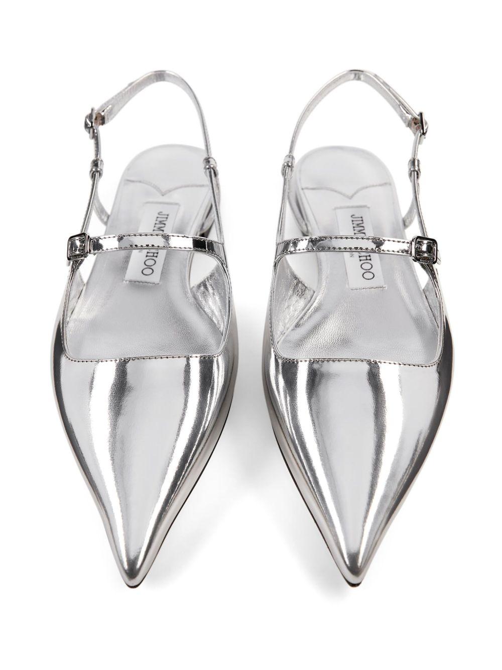 JIMMY CHOO DIDI FLAT QUI#SILVER