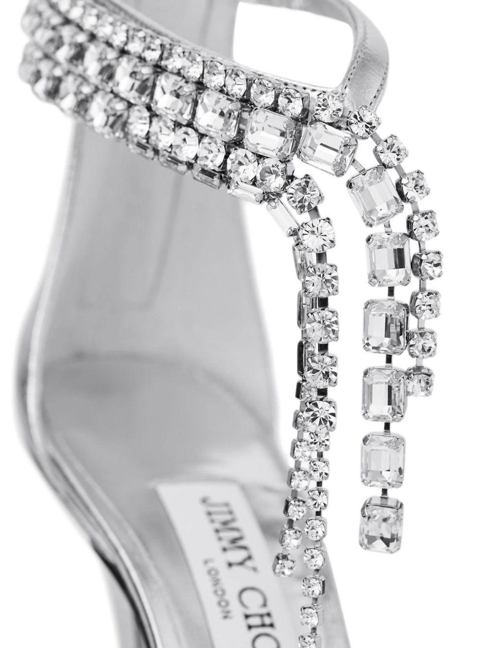VERITY SANDAL100SHS #SILVER JIMMY CHOO
