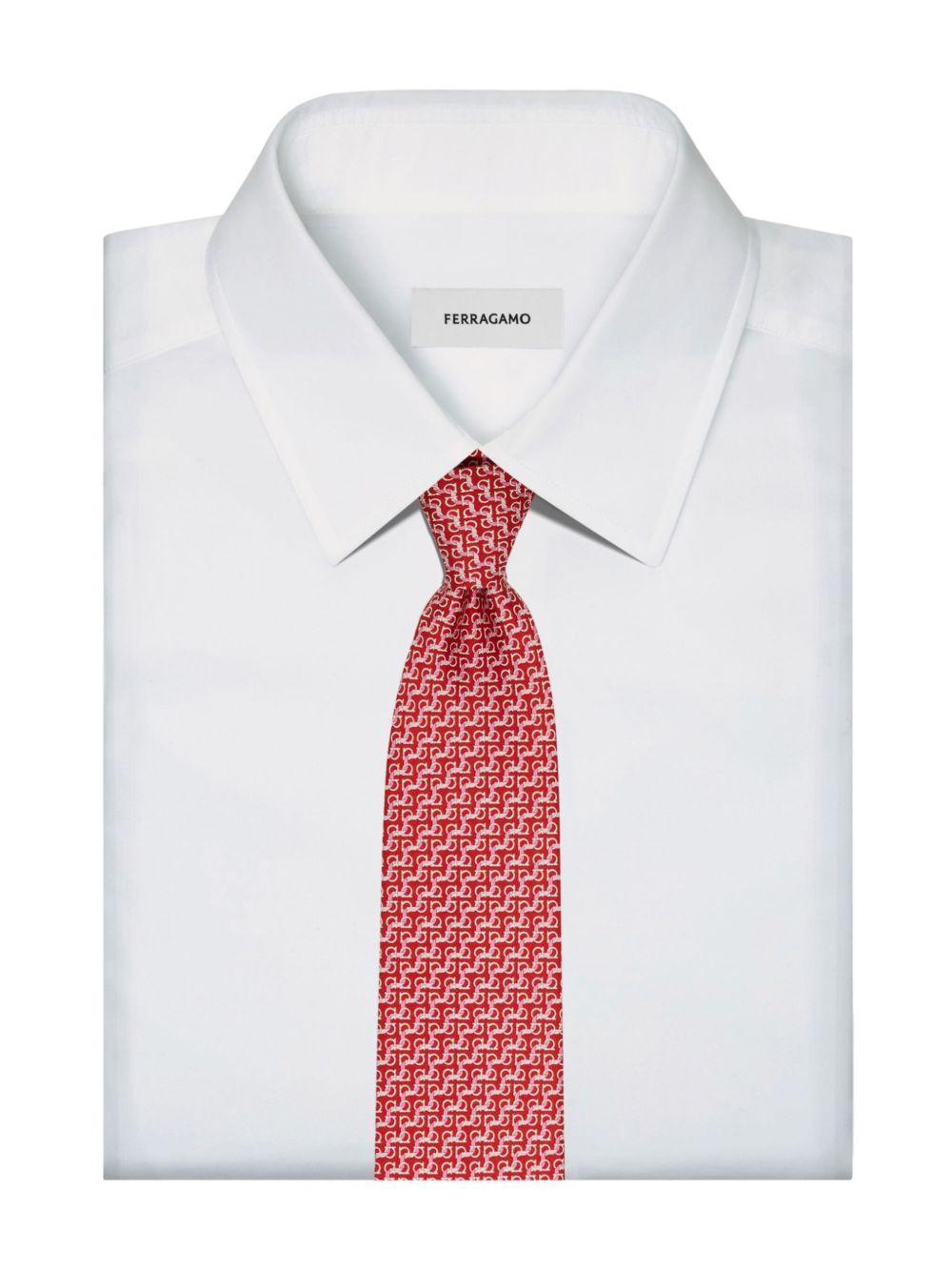 Tie Men zar 778462 351205F.ROSSO SALVATORE FERRAGAMO
