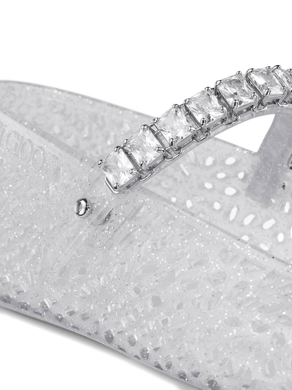 THE JELLY NTXCLEAR/SILVER/CRYSTAL JIMMY CHOO