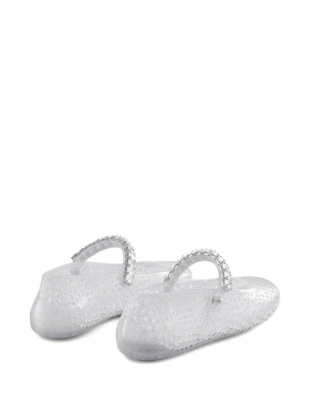 THE JELLY NTXCLEAR/SILVER/CRYSTAL JIMMY CHOO