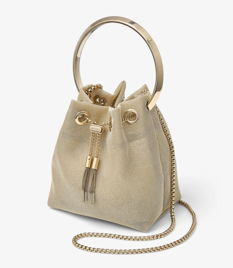 BON BON WGJ #CHAMPAGNE/LIGHT GOLD JIMMY CHOO