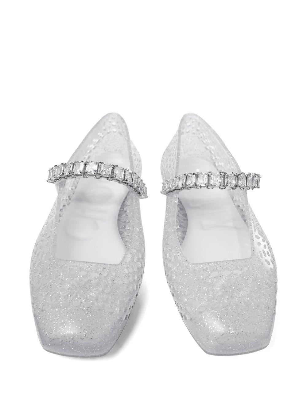 THE JELLY NTX #CLEAR/SILVERMIX JIMMY CHOO