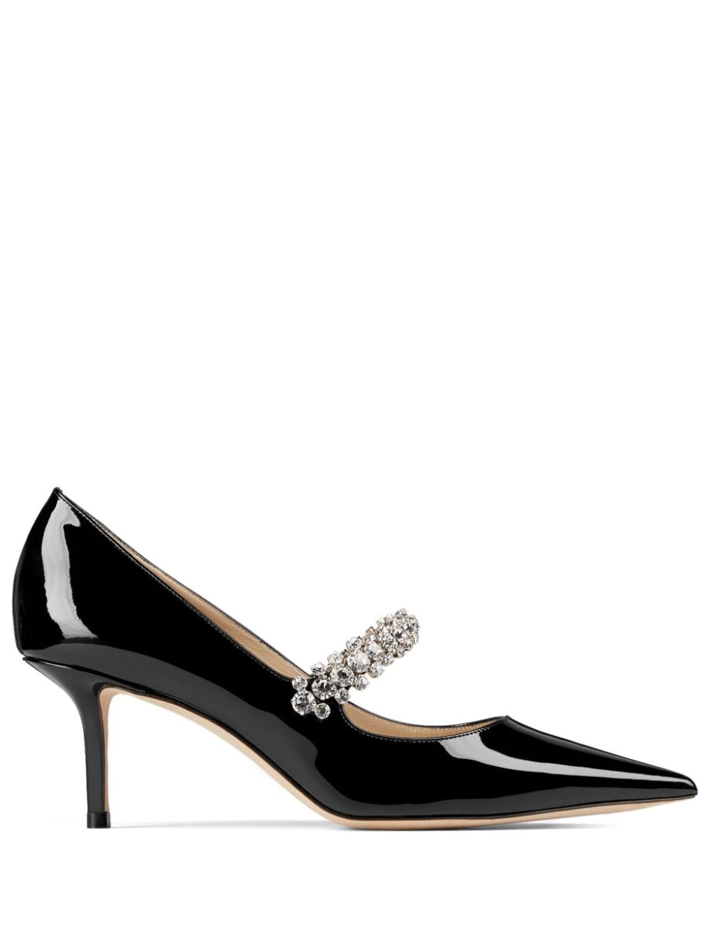 JIMMY CHOO BING PUMP 65 PAT#BLACK