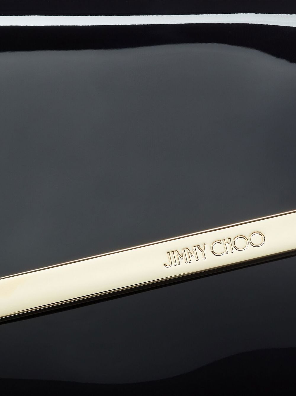  EMMIE PAT #BLACK/LIGHT GOLD JIMMY CHOO 
