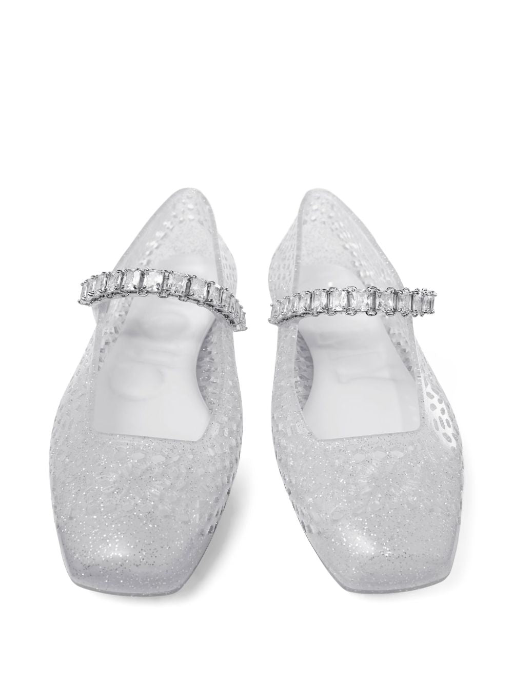  THE JELLY NTXCLEAR/SILVER/CRYSTAL JIMMY CHOO 
