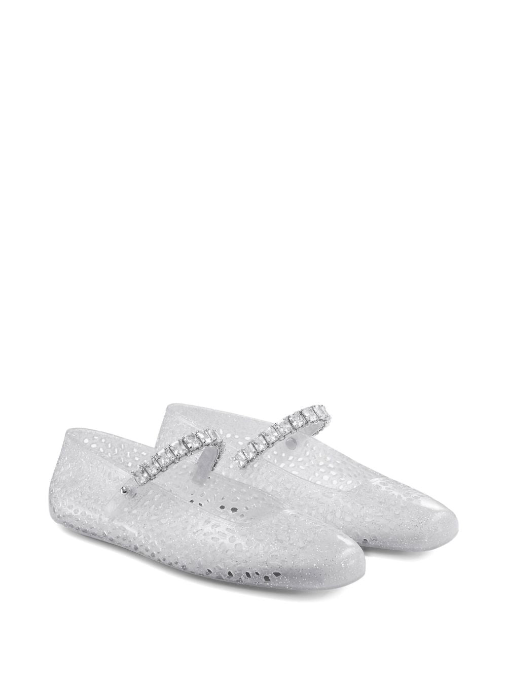  THE JELLY NTX #CLEAR/SILVERMIX JIMMY CHOO 