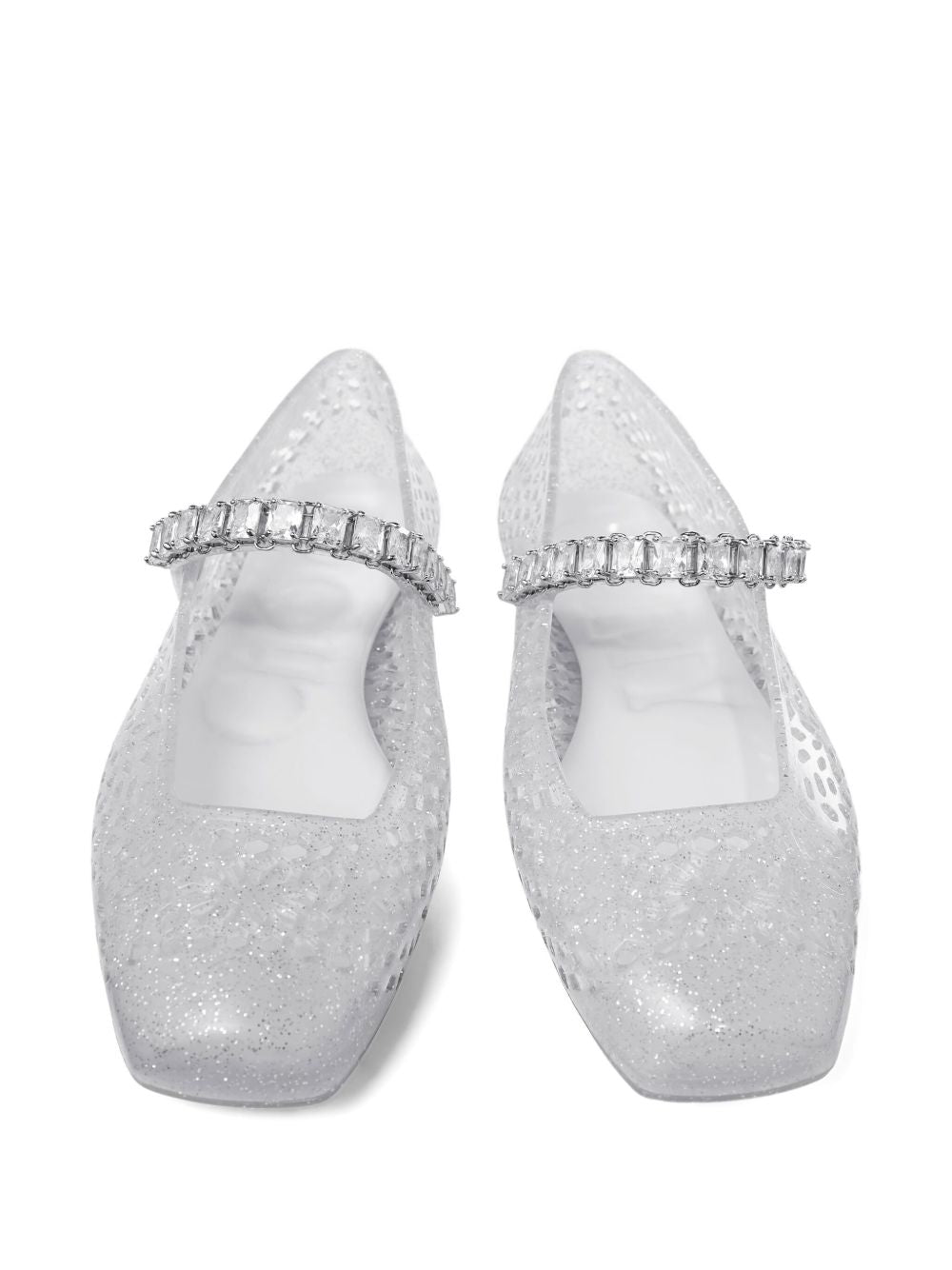  THE JELLY NTX #CLEAR/SILVERMIX JIMMY CHOO 