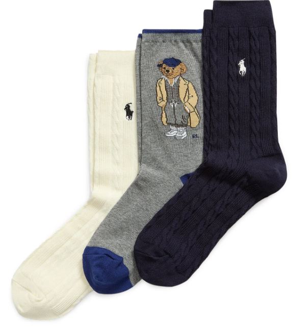  455982948001 #NAVY/GREY/IVORY RALPH LAUREN 