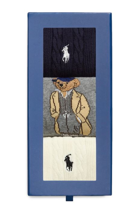 455982948001 #NAVY/GREY/IVORY RALPH LAUREN 