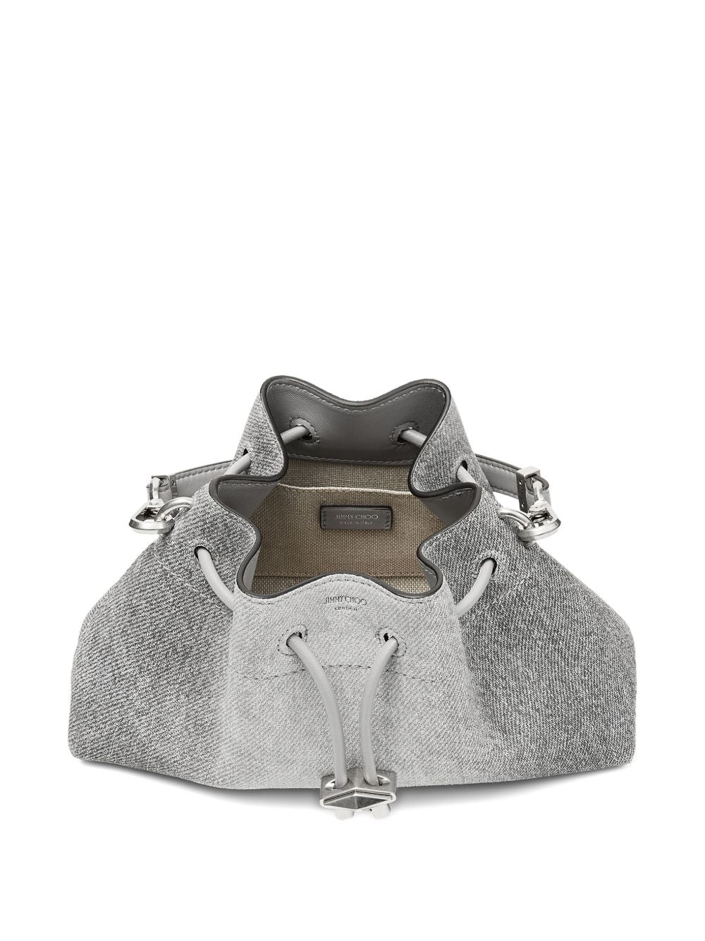  CINCH SMALL IMA #DOVE/DOVE/ANTIQUE SILVER JIMMY CHOO 