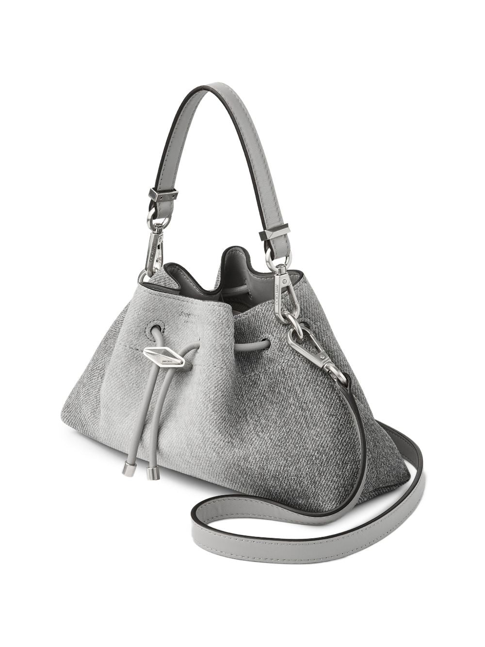  CINCH SMALL IMA #DOVE/DOVE/ANTIQUE SILVER JIMMY CHOO 