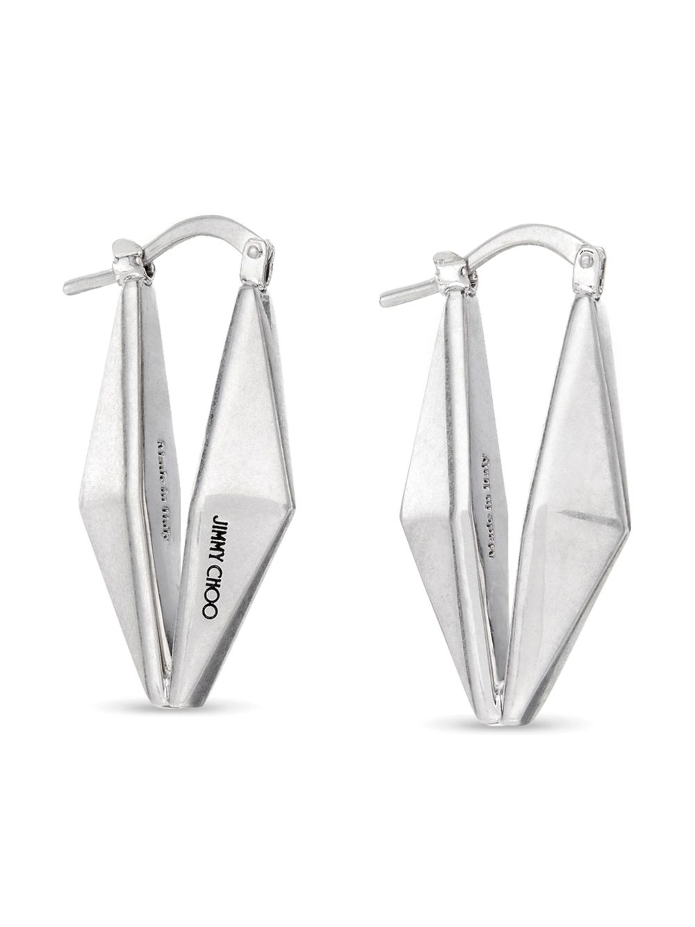  DIAMOND CHN EARRING CZI #ANTIQUE SILVER JIMMY CHOO 