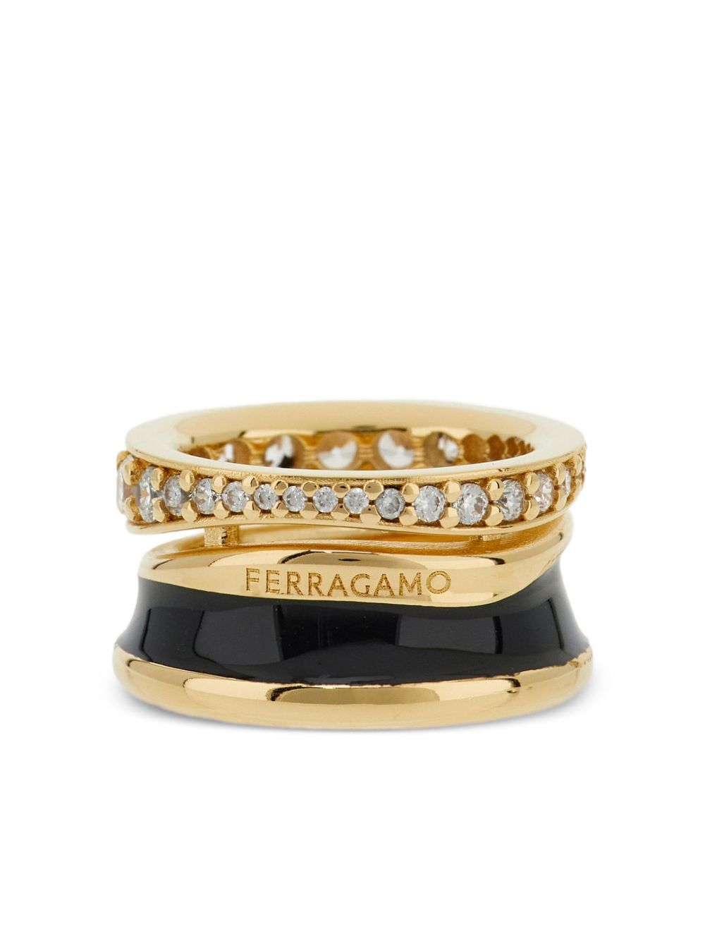  760925 790651ORO/BLACK/CRYSTAL SALVATORE FERRAGAMO 