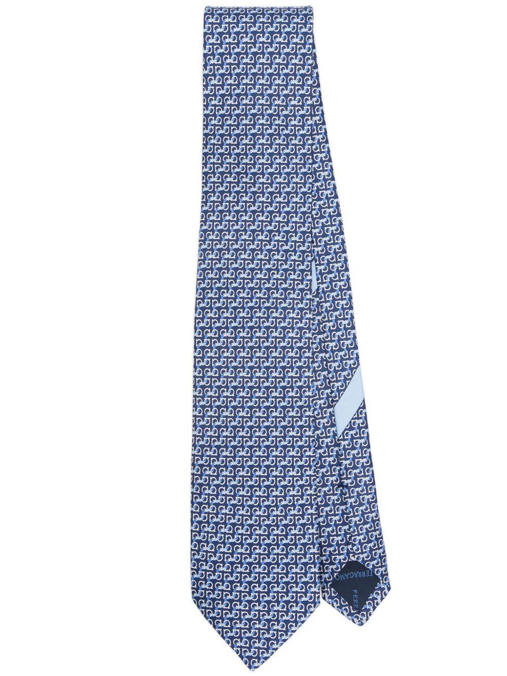 Tie Men zar 778460 351205F.NAVY SALVATORE FERRAGAMO 