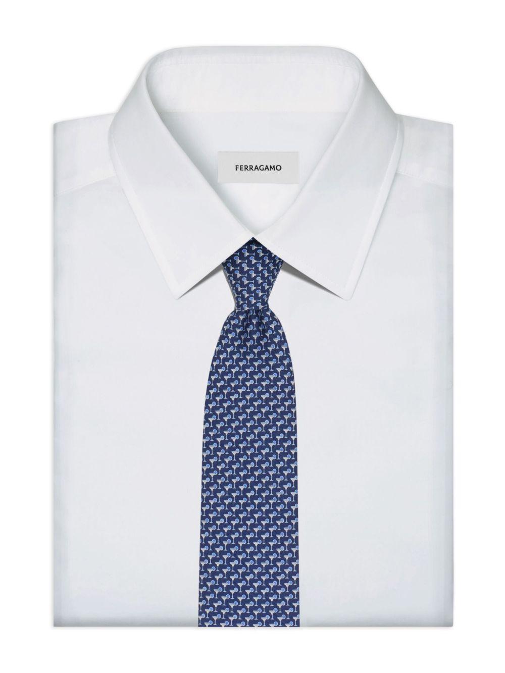 Tie Men zibibbo 778944 351235F.NAVY SALVATORE FERRAGAMO 