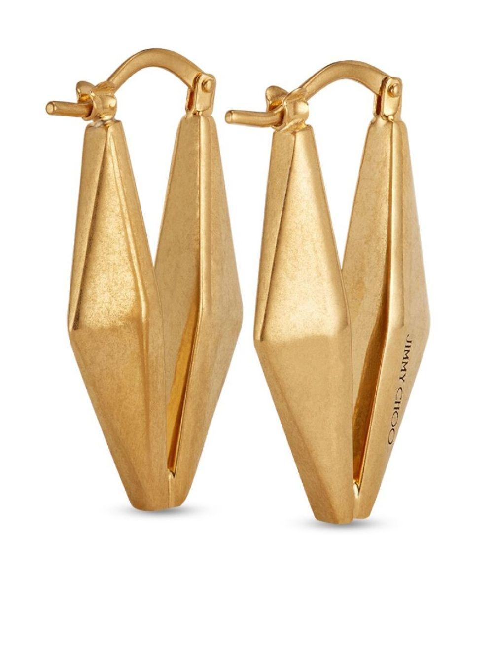  DIAMOND CHN EARRING MFQ #GOLD JIMMY CHOO 