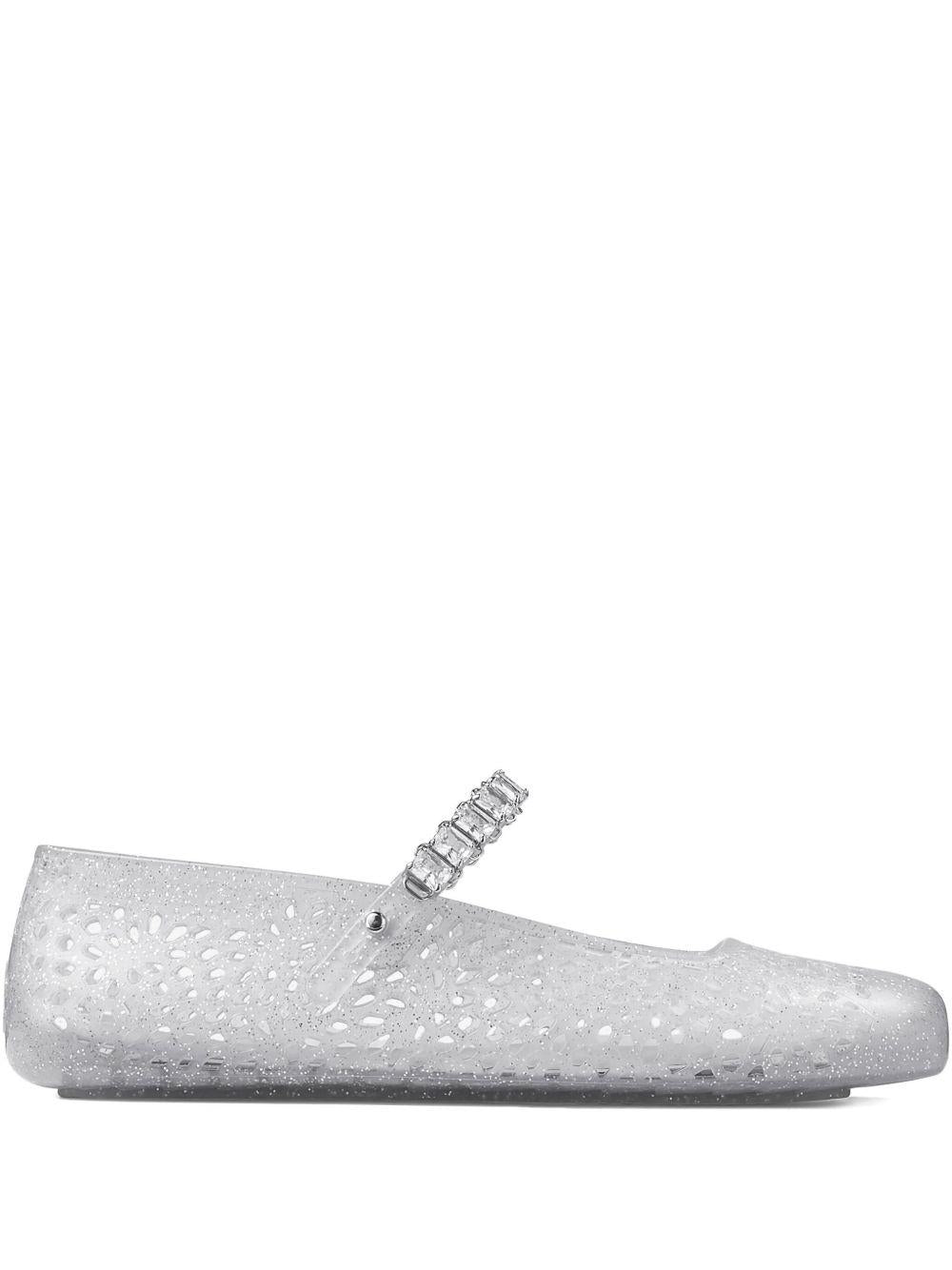  THE JELLY NTXCLEAR/SILVER/CRYSTAL JIMMY CHOO 