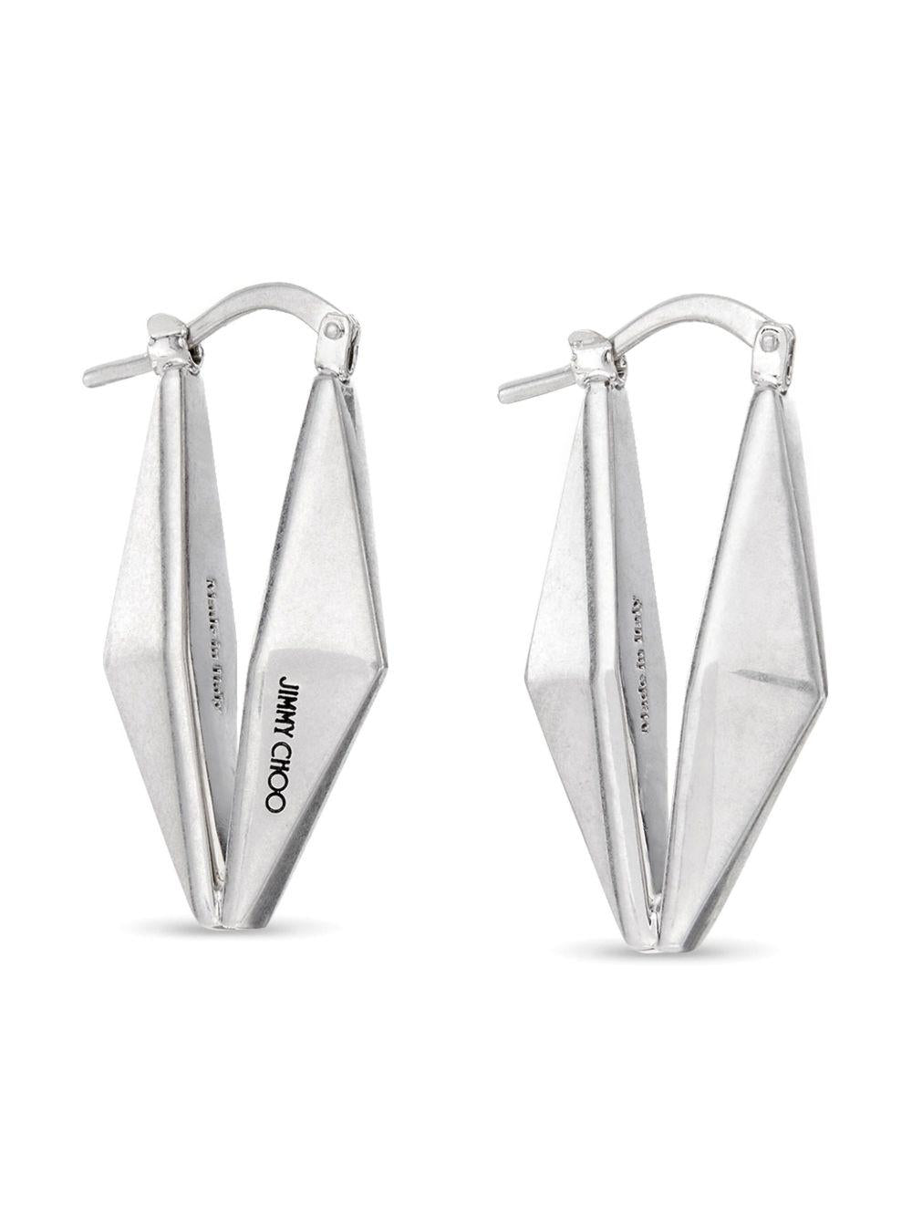  DIAMOND CHN EARRING CZI #ANTIQUE SILVER JIMMY CHOO 