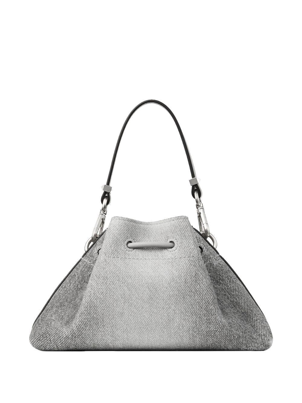  CINCH SMALL IMA #DOVE/DOVE/ANTIQUE SILVER JIMMY CHOO 