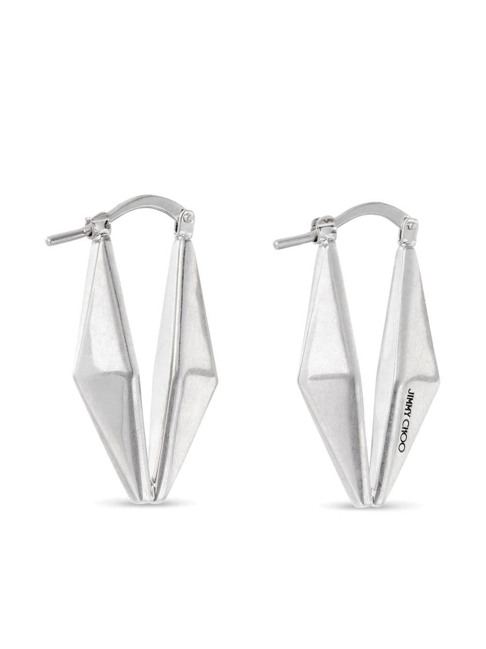  DIAMOND CHN EARRING CZI #ANTIQUE SILVER JIMMY CHOO 
