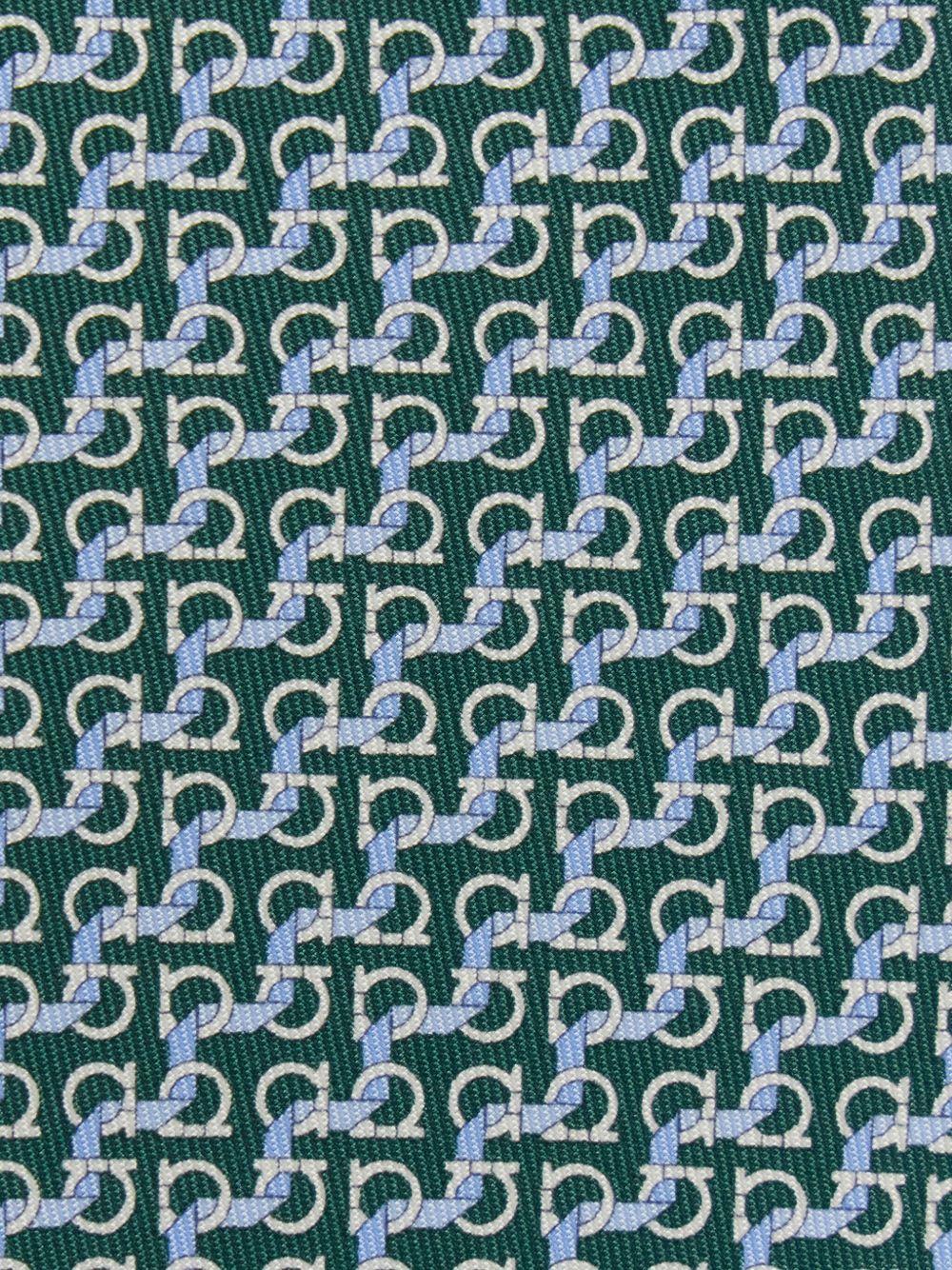 Tie Men zar 778464 351205F.VERDE SALVATORE FERRAGAMO 