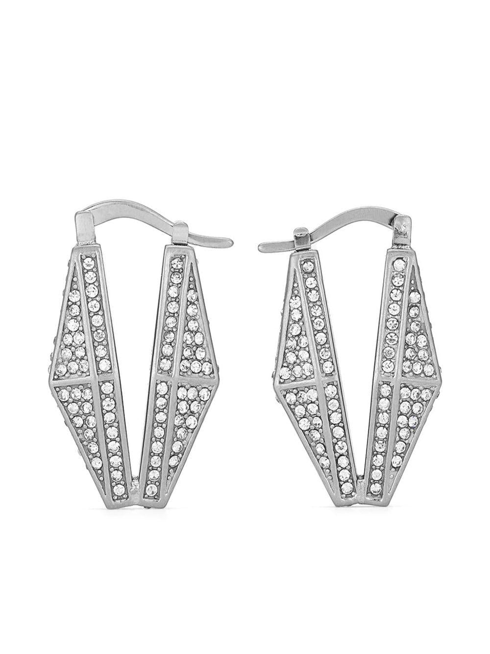  DIAMOND CHN EARRING MHD #SILVER/CRYSTAL JIMMY CHOO 