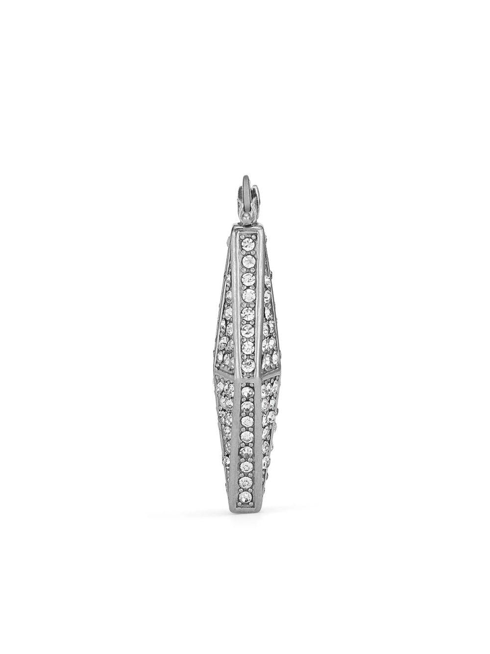  DIAMOND CHN EARRING MHD #SILVER/CRYSTAL JIMMY CHOO 