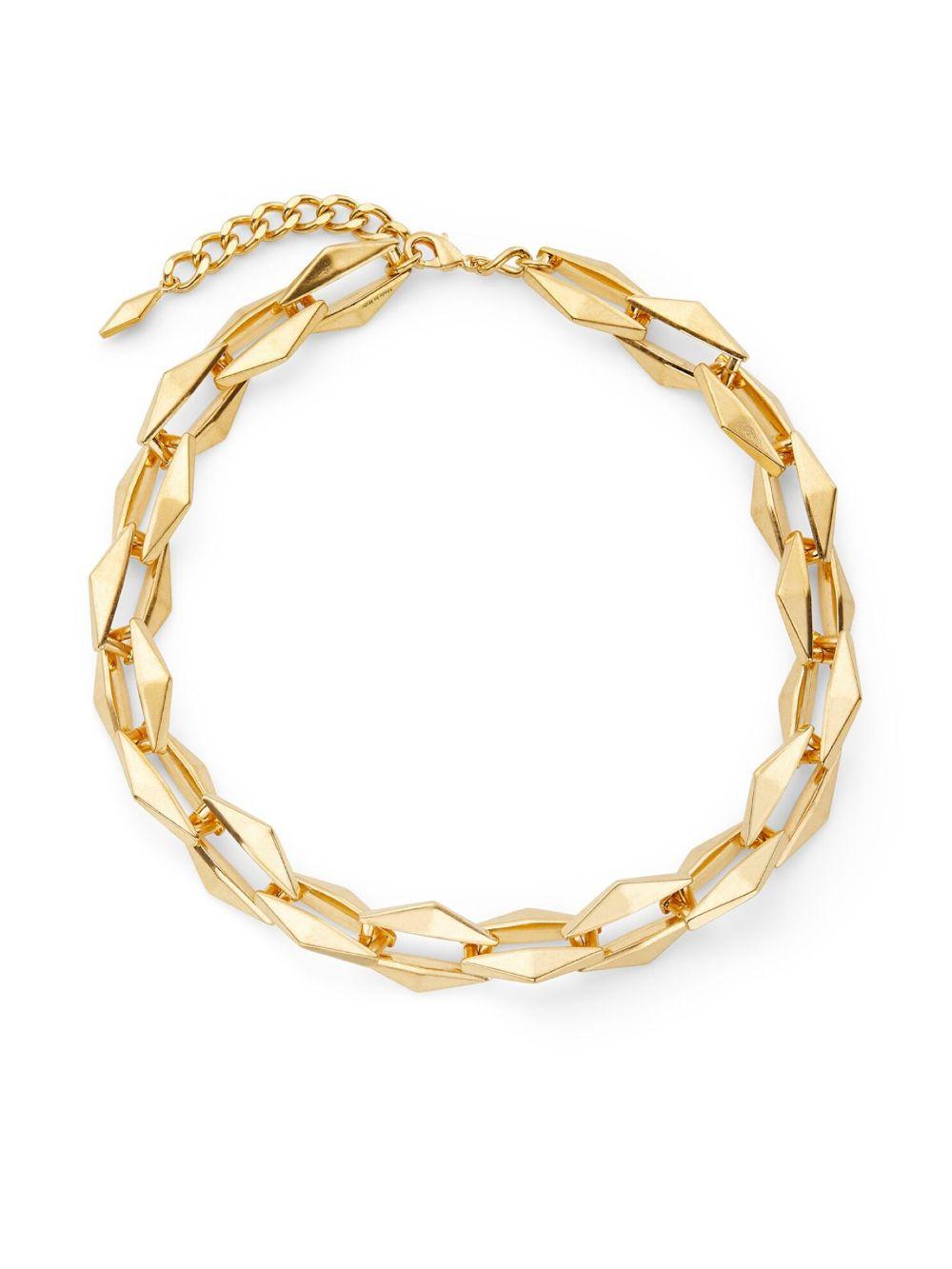  DIAMOND CHN NECKLACE MFQ #GOLD JIMMY CHOO 